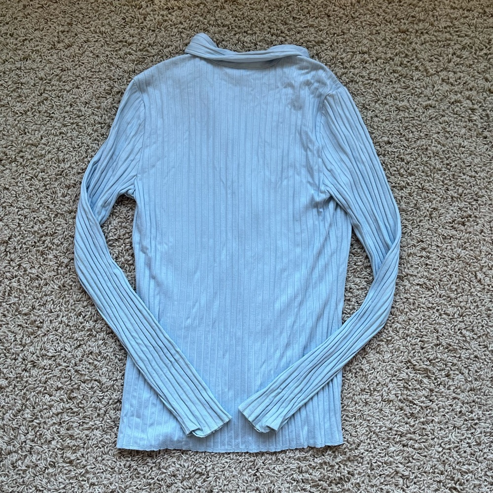 Ribbed stretchy Banana Republic blouse - Picture 2 of 2